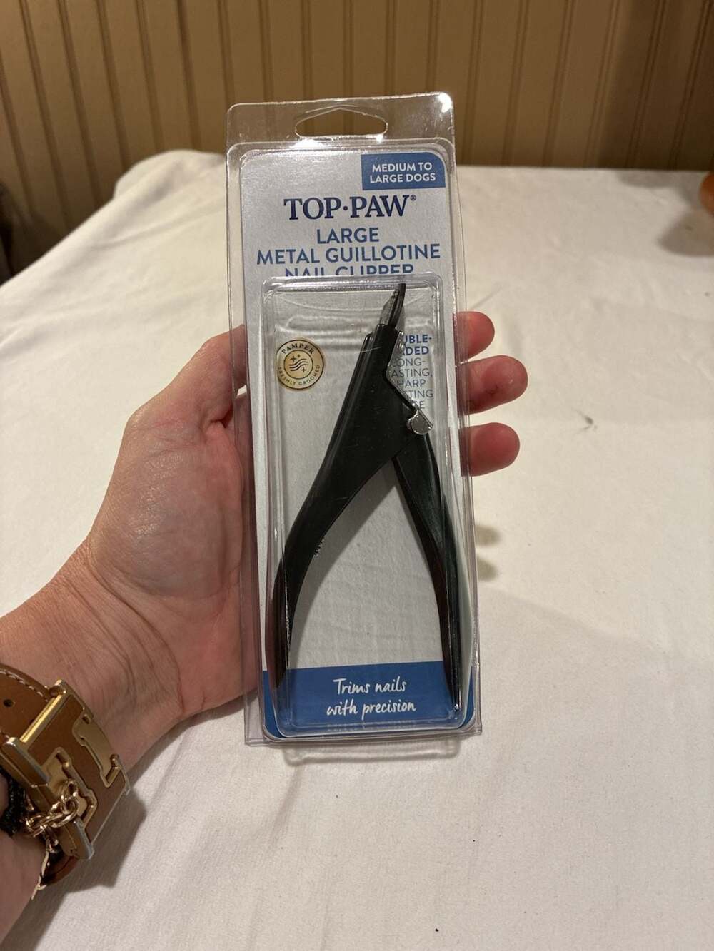 Top Paw Large Metal Guillotine Nail Clipper Medium to Large Dogs